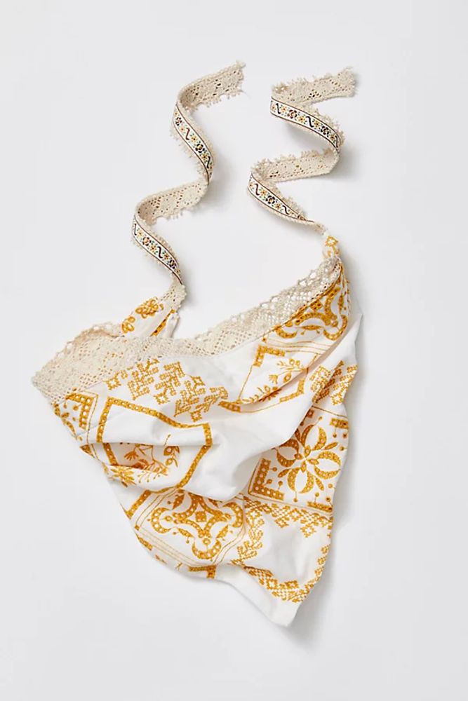 Channi Hair Scarf by Curried Myrrh at Free People, Ivory Cocoa, One Size