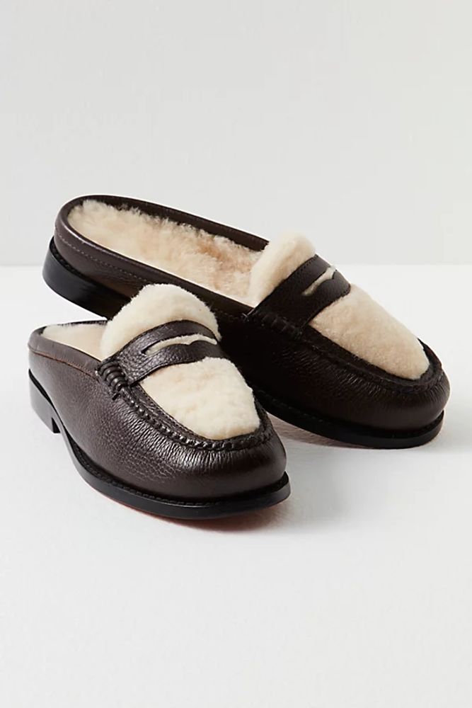 Bass Wynn Cozy Slides by G.H. Bass at Free People, Brown / Natural, US 7.5