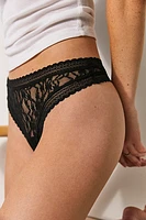 Daisy Lace Thong Undies