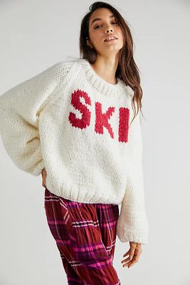 GOGO Ski Pullover by GOGO Sweaters at Free People, Snow, One Size