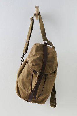 We The Free Sierra Canvas Backpack by We The Free at Free People, Fatigue, One Size