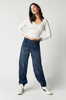 Angelo Denim Pull-On Jeans by We The Free at People, Pure Water,