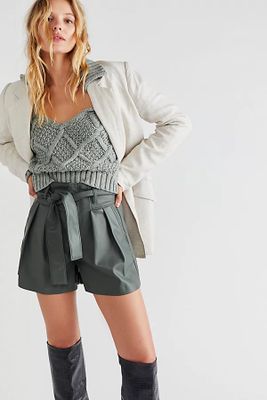 As You Said Vegan Shorts by Blank NYC at Free People, Green,