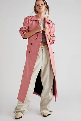 Morrison Vegan Trench by We The Free at People, Pink,