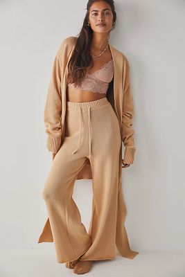 The Knit Pants by Bare by Charlie Holiday at Free People, Honey, M