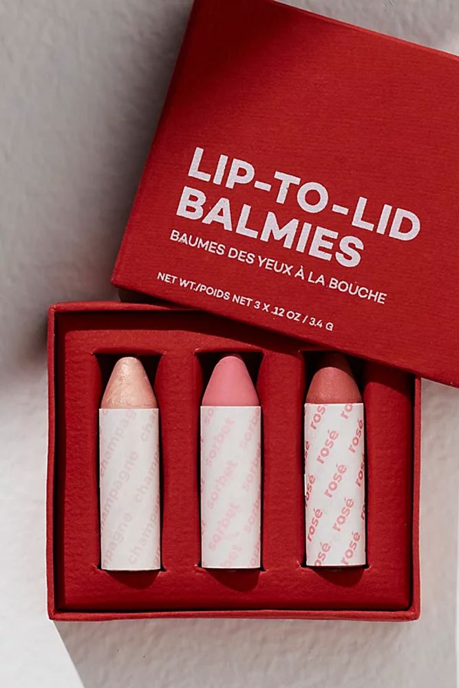 Axiology Lip-To-Lid Balmies Trio by at Free People, One