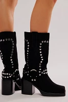 Gretchen Studded Square Toe Boots