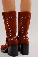 Gretchen Studded Square Toe Boots