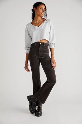 Rolla's Dusters Cord Slim Flare Jeans by Rolla's at Free People, Espresso, 31