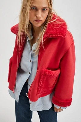 Vera Shearling Aviator Jacket