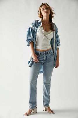 CRVY Siren Low-Rise Straight Jeans by We The Free at People,