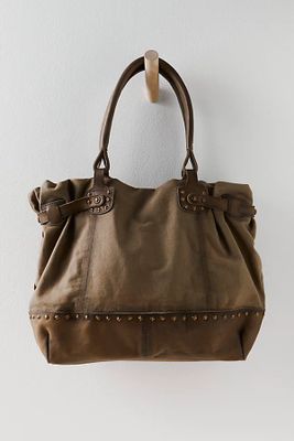 We The Free Studded Sunder Tote Bag by We The Free at Free People, Mushroom, One Size