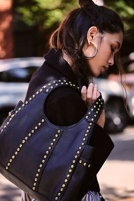 Moxie Studded Clutch Bag by FP Collection at Free People, Black Studded, One Size