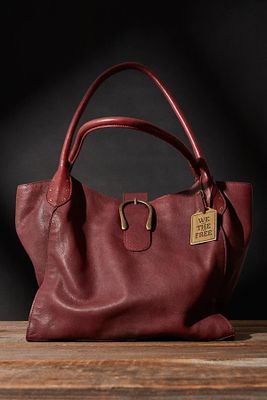 We The Free Odyssey Leather Tote Bag by We The Free at Free People, Auburn, One Size