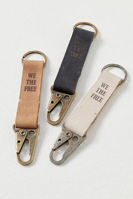 We the Free Hooked Keyring by We The Free at Free People, Black, One Size