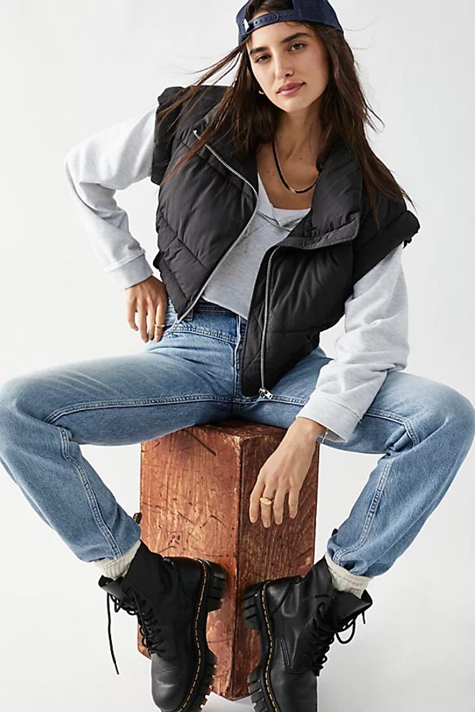 Emma Puffer Vest by Free People, Black,