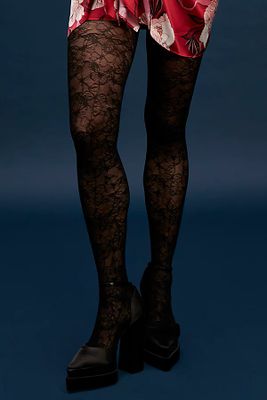 Butterfly Lace Tights by Free People, One