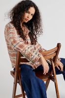 Austin Plaid Buttondown by We The Free at People, Tan Combo,