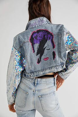 Bowie Band Jacket by Wren + Glory at Free People, Blue, One Size
