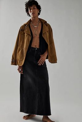 Come As You Are Denim Maxi Skirt by We The Free at People, Black, US