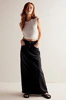 We The Free Come As You Are Denim Maxi Skirt