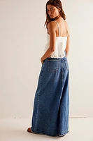 We The Free Come As You Are Denim Maxi Skirt