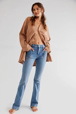 Aiden Slim Flare Jeans by We The Free at People, Blue,