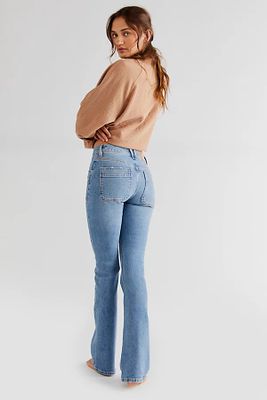 Aiden Slim Flare Jeans by We The Free at People, Blue,