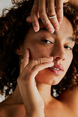 Set Of 2 Twisted Midi Rings by Free People, One