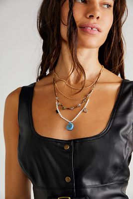 Swim & Sleep Layered Necklace by Free People, One