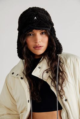Kangol Faux Shearling Utility Flap Cap by at Free People, One