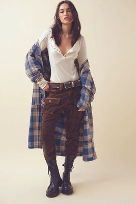 Plaid It Duster by We The Free at People, Blue Combo,