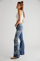 Driftwood Farrah Embroidered Flare Jeans