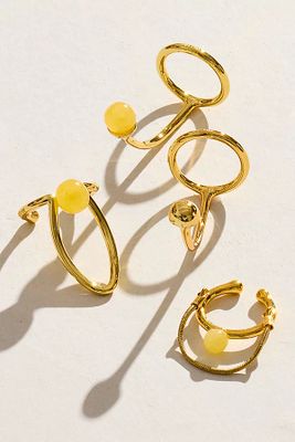 MAM Pack Of 4 Midi Rings by MAM at Free People, Gold, One Size