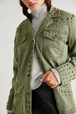 Rock And Stud Shirt Jacket by Free People, Adventurer,