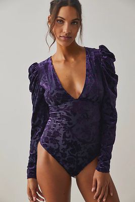 Magic Hour Velvet Bodysuit by Intimately at Free People, Combo,