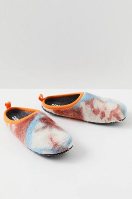 Wabi Tie Dye Slippers by Camper at Free People, Orange Multi, EU