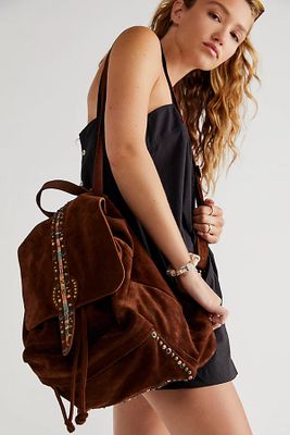 Suede Sardona Backpack by FP Collection at Free People, Whiskey, One Size