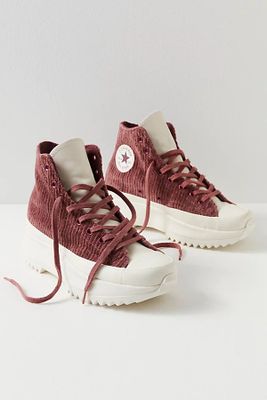 Run Star Hike Platform Velour Sneakers by Converse at Free People, / US M