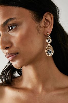Hank Recycled Dangles by Free People, Gold, One Size