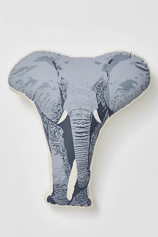 Elephant Pillow by Broderpress at Free People, Elephant, One Size
