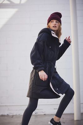 That's A Wrap Reversible Fleece Jacket by FP Movement at Free People, Black,