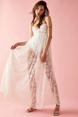 For Love & Lemons Lorena Maxi Dress by For Love & Lemons at Free People, White, XS