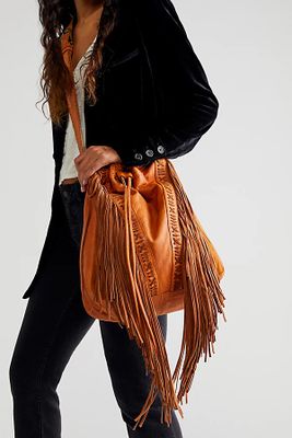 Amarillo Fringe Tote Bag by FP Collection at Free People, Firefly, One Size