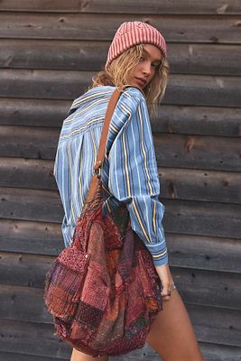 Kaleidoscope Patch Tote Bag by FP Collection at Free People, Sunset Combo, One Size