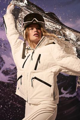 All Prepped Short Parka by FP Movement at Free People, Painted White,