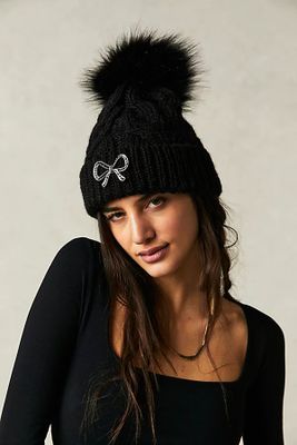 Summit Cable Pom Beanie by Free People, One