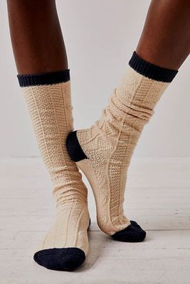 Drew Cable Slouchy Socks by Free People, / One