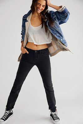 Evie Low-Rise Slim Straight Jeans by We The Free at People,