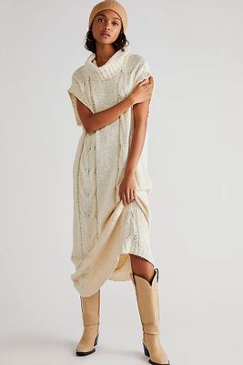 On A Cloud Midi Dress by Free People, Combo,